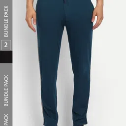 T.T. Men Pack Of 2 Cotton Track Pants-image-11