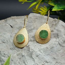 Ozanoo Gold-Plated Contemporary Drop Earrings-58