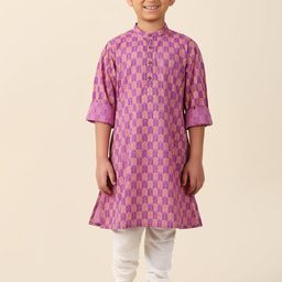 Fabindia Boys Ethnic Motifs Block Printed Cotton Kurta-picture-17
