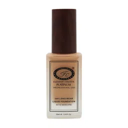 Fashion Colour Platinum 24HR Longwear Matte Liquid Foundation with Skincare 30ml - Golden-37