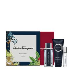 Salvatore Ferragamo Pour Homme Set Of 3 Eau De Toilette -Shampoo & Shower Gel-Purse Spray-image-19