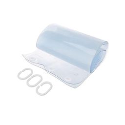 Kuber Industries Transparent Sheer PVC AC Curtain-14