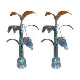 Sigaram Silver Toned 2 Pieces Banana Tree & Leaves-image-38