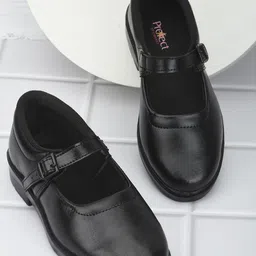 Liberty Girls Black School Shoes-image-23