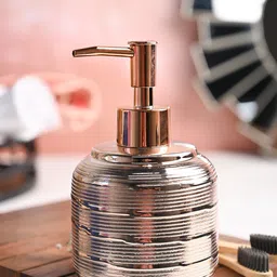 MARKET99 Beige Textured Ceramic Soap Dispenser 420 ml-36