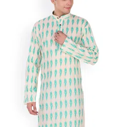 Enciger Abstract Printed Cotton Kurta-picture-7