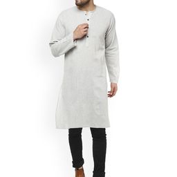 Enciger Round Neck Straight Cotton Kurta-image-41