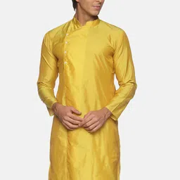 Sethukrishna Men Yellow Handloom Kurta-58