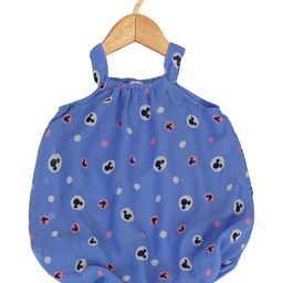 Creative Kids Infants Girls Mickey Mouse Printed Shoulder Straps Sleeveless Balloon Dress-image-61