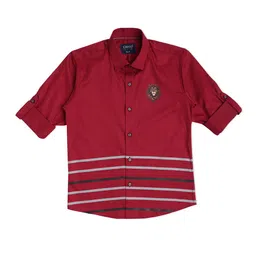 CAVIO Boys Stripes Printed Casual Shirt-image-38