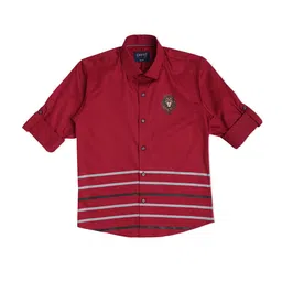 CAVIO Boys Stripes Printed Casual Shirt-image-66