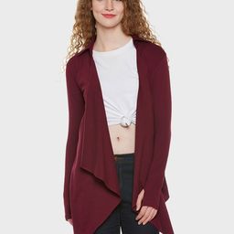 Hypernation Women Pure Cotton Waterfall Shrug-39