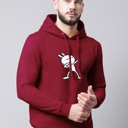 Friskers Men Printed Fleece Hooded Sweatshirt-picture-15
