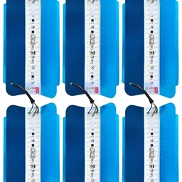 SPARK WORLD White & Blue 6 Pieces Aluminium Abstract Outdoor Lamps-11
