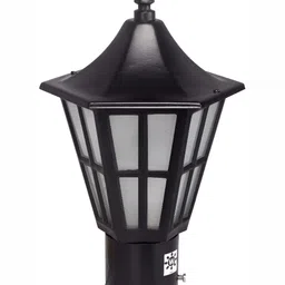 Areezo 3-pcs Black & White Textured Outdoor Gate Lamps-10