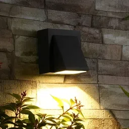 SPARK WORLD Black Square Shaped Metal Outdoor Lamps-image-4