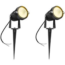 SPARK WORLD 2 Pieces Yellow & Black Outdoor Lamps-17