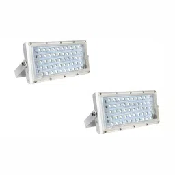 SPARK WORLD White 2Pieces Rectangle Shaped Waterproof Outdoor Lamps-56
