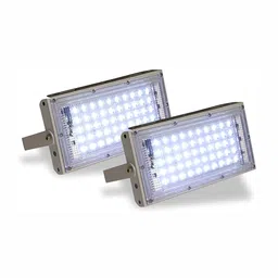 SPARK WORLD White 2 Pieces Aluminium Square Outdoor Lamps-image-97