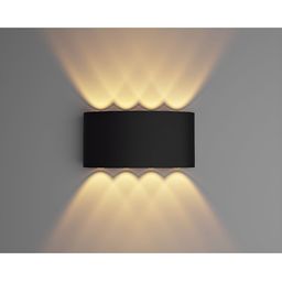 SPARK WORLD Black & Yellow Textured 3 Way Outdoor Lamp-68