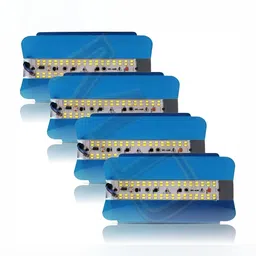 SPARK WORLD Blue & White 4 Pieces Rectangular Outdoor Lamps-54