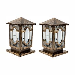 Areezo 2-pcs Transparent Outdoor Gate Lamp-18