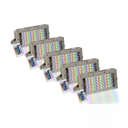 SPARK WORLD White & Grey 5 Pieces Aluminum Rectangle Shaped Outdoor Lamps-43