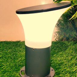 Lyse Decor Grey & White Solid Aluminium Outdoor Lamp-31