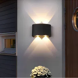SPARK WORLD Yellow Metal Cylinder Textured Outdoor Lamps-11
