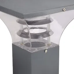 Areezo Transparent & Grey Outdoor LED Gate Lamp-28