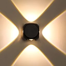 SPARK WORLD Black & Yellow Square Shaped Metal Outdoor Lamp-image-6