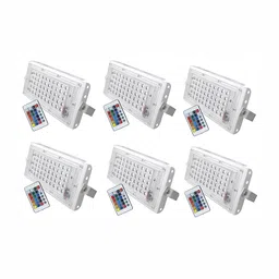 SPARK WORLD White 6 Pieces Textured Outdoor Lamps-image-50