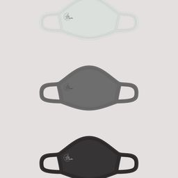 effy Assorted Set Of 3 Solid Organic Cotton Cloth Masks-image-115