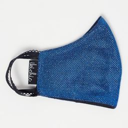 iki chic Women Blue Solid 3-Ply Reusable Cloth Mask-image-78