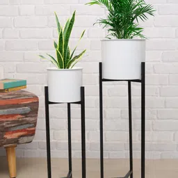 Homesake Set Of 2 Metal Planters-93