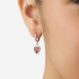 Zaveri Pearls Silver-Plated Cubic Zirconia Contemporary Drop Earrings-image-37