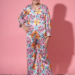 Readiprint Fashions Girls Printed Top & Palazzos-image-82