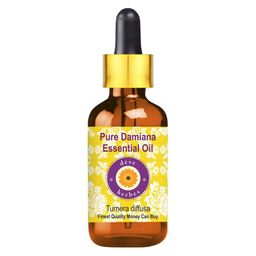 Deve Herbes Pure Damiana Essential Oil with Glass Dropper 2 ml-46