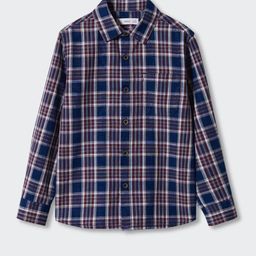 Mango Kids Boys Checked Pure Cotton Sustainable Casual Shirt-image-32