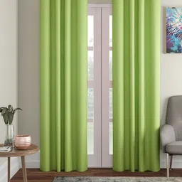 Soumya Green Single Long Door Curtain-23