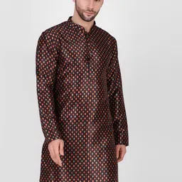 Koshin Men Ethnic Motifs Printed Kurta with Pyjamas-picture-23