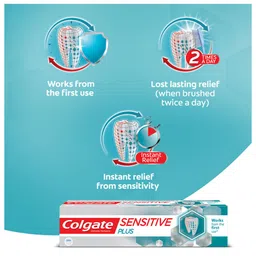 Colgate 2 Pcs Sensitive Plus Toothpaste for Sensitivity Relief - 70g Each image 4