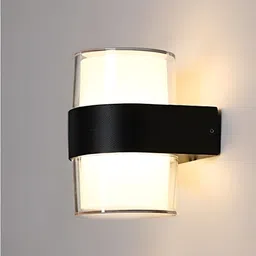 Mufasa Black 10 Watts Round Up-Down LED Outdoor Lamp-22