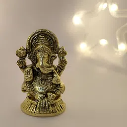 Aura Gold-Toned Religious Idol Metal Showpiece-image-87