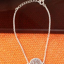 Silver Chest 925 Sterling Silver-Plated Adjustable Bracelet-image-48