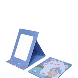 YELONA Purple Printed Rectangulur Shaped Foldable Table Top Makeup Mirror-25