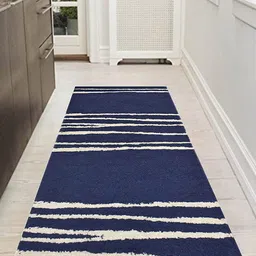 Homitecture Blue & White Striped Designer Floor Runner-26