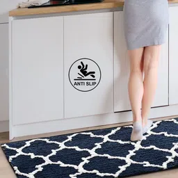 AAZEEM Blue Printed Floor Runner-12
