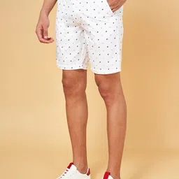 BYFORD by Pantaloons Men Mid-Rise Conversational Printed Slim Fit Shorts-picture-2