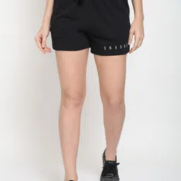 UnaOne Women Black Outdoor Cotton Shorts-picture-55
